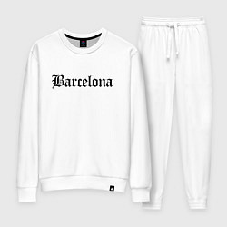 Костюм хлопковый женский Barcelona Catalonia - Spain, цвет: белый