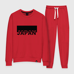 Костюм хлопковый женский Japan, цвет: красный