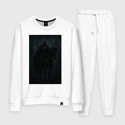 Костюм хлопковый женский Рыцарь тьмы - dark fantasy, цвет: белый