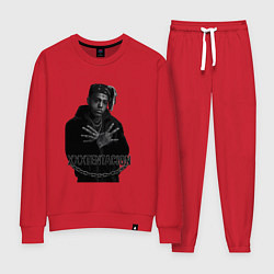 Женский костюм XXXTentacion в черно-белом стиле