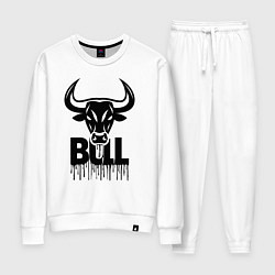 Женский костюм Черный бык с петекшей краской