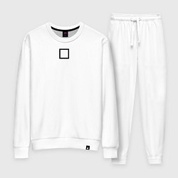 Женский костюм Игра в кальмара квадрат белая