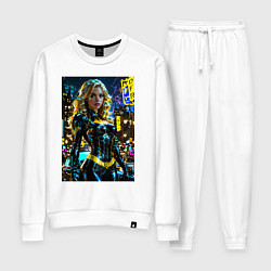 Женский костюм Черная Канарейка на улице города