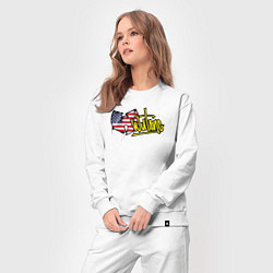 Костюм хлопковый женский USA Wu-Tang, цвет: белый — фото 2