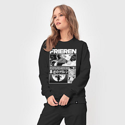 Костюм хлопковый женский Sou sou no frieren, цвет: черный — фото 2