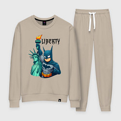 Женский костюм Batman and statue of Liberty - ai art fantasy