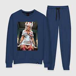 Костюм хлопковый женский Наряд медсестры от Мирко, цвет: тёмно-синий