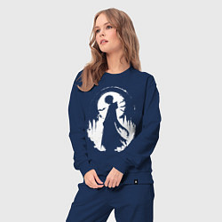 Костюм хлопковый женский Аниме гот, цвет: тёмно-синий — фото 2