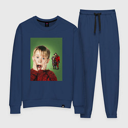 Костюм хлопковый женский Home alone, цвет: тёмно-синий