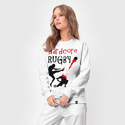 Костюм хлопковый женский Hardcore Rugby, цвет: белый — фото 2