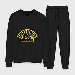 Костюм хлопковый женский HC Boston Bruins Label, цвет: черный