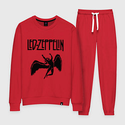 Костюм хлопковый женский Led Zeppelin, цвет: красный