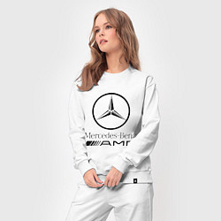 Костюм хлопковый женский AMG, цвет: белый — фото 2