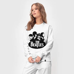 Костюм хлопковый женский The Beatles Band, цвет: белый — фото 2