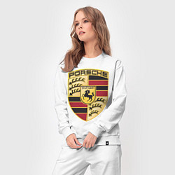 Костюм хлопковый женский Porsche, цвет: белый — фото 2