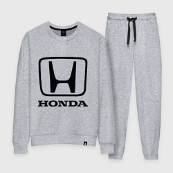 Костюм хлопковый женский Honda logo, цвет: меланж