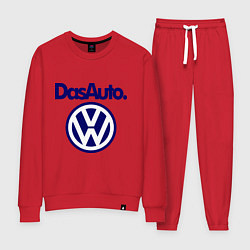 Костюм хлопковый женский Volkswagen Das Auto, цвет: красный
