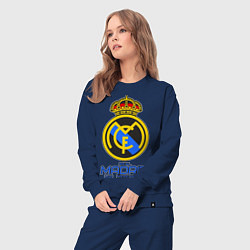 Костюм хлопковый женский Real Madrid, цвет: тёмно-синий — фото 2