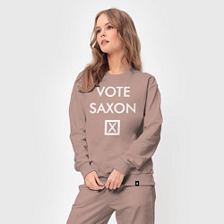 Костюм хлопковый женский Vote Saxon, цвет: пыльно-розовый — фото 2