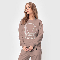 Костюм хлопковый женский OWSLA, цвет: пыльно-розовый — фото 2