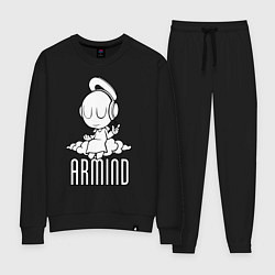 Костюм хлопковый женский Armind, цвет: черный