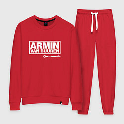 Костюм хлопковый женский Armin van Buuren, цвет: красный