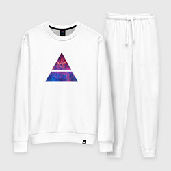 Костюм хлопковый женский 30 STM: cosmos, цвет: белый