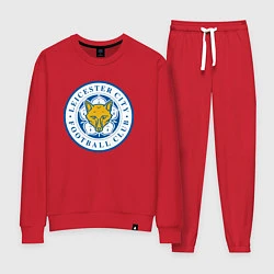 Костюм хлопковый женский Leicester City FC, цвет: красный