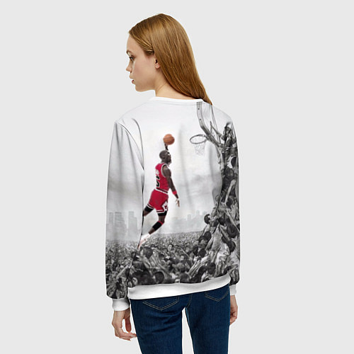 Женский свитшот Michael Jordan NBA / 3D-Белый – фото 4
