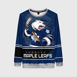 Свитшот женский Toronto Maple Leafs, цвет: 3D-меланж