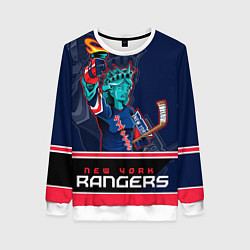 Свитшот женский New York Rangers, цвет: 3D-белый