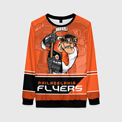 Свитшот женский Philadelphia Flyers, цвет: 3D-черный