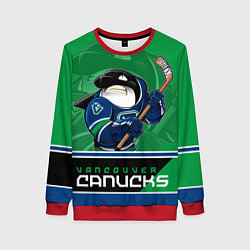 Свитшот женский Vancouver Canucks, цвет: 3D-красный