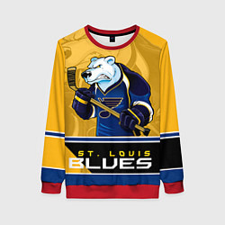 Свитшот женский St. Louis Blues, цвет: 3D-красный