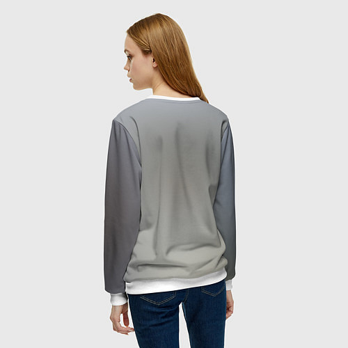 Женский свитшот Милый волк / 3D-Белый – фото 4