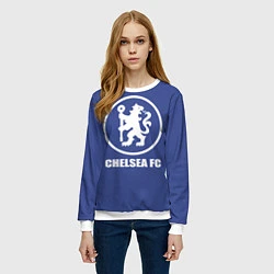 Свитшот женский Chelsea FC, цвет: 3D-белый — фото 2