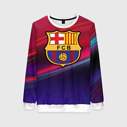Свитшот женский ФК Барселона, цвет: 3D-белый