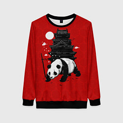 Свитшот женский Panda Warrior, цвет: 3D-черный