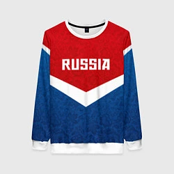 Свитшот женский Russia Team, цвет: 3D-белый