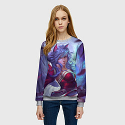 Свитшот женский Red Dress, цвет: 3D-меланж — фото 2