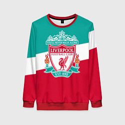 Свитшот женский Liverpool: You'll never walk alone, цвет: 3D-красный