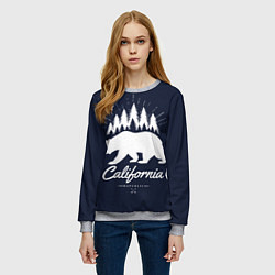 Свитшот женский California Republic, цвет: 3D-меланж — фото 2