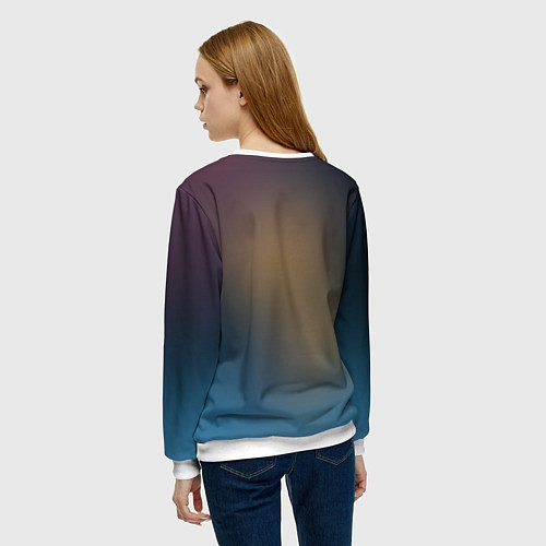 Женский свитшот Лис / 3D-Белый – фото 4