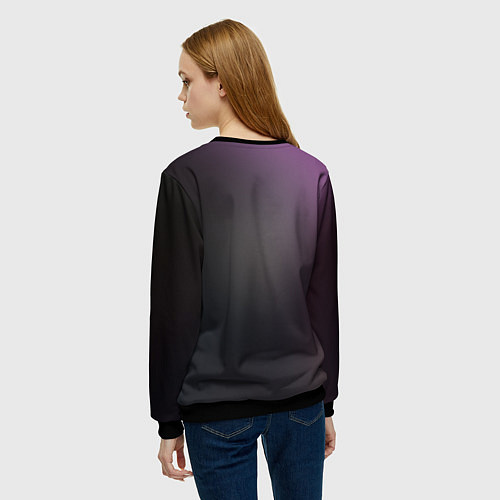 Женский свитшот Mask / 3D-Черный – фото 4
