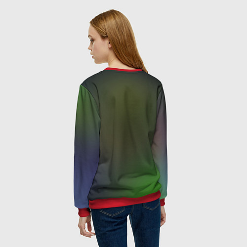 Женский свитшот Вейгар / 3D-Красный – фото 4