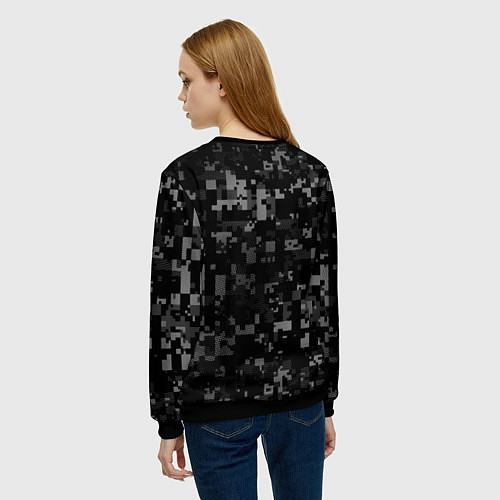 Женский свитшот ВВС: Служу России / 3D-Черный – фото 4