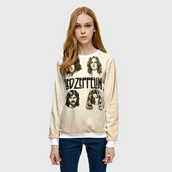 Свитшот женский Led Zeppelin Guys, цвет: 3D-белый — фото 2