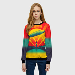 Свитшот женский Led Zeppelin: Hindenburg, цвет: 3D-черный — фото 2