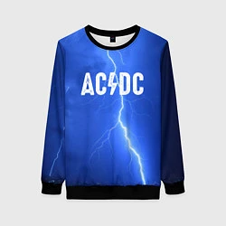 Свитшот женский AC/DC: Lightning, цвет: 3D-черный