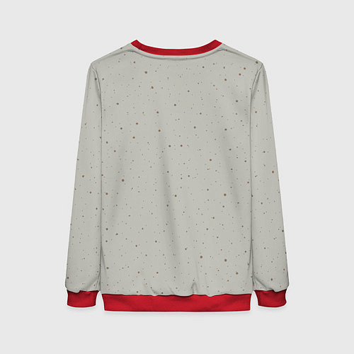 Женский свитшот Яйцо приветствует / 3D-Красный – фото 2